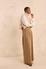 Picture of LIGHT TAUPE WOOL SLEEVELESS CAPE QUEEN